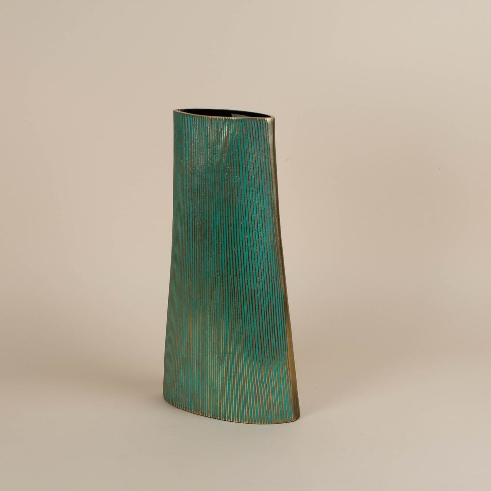 Pari Green Vase - Medium