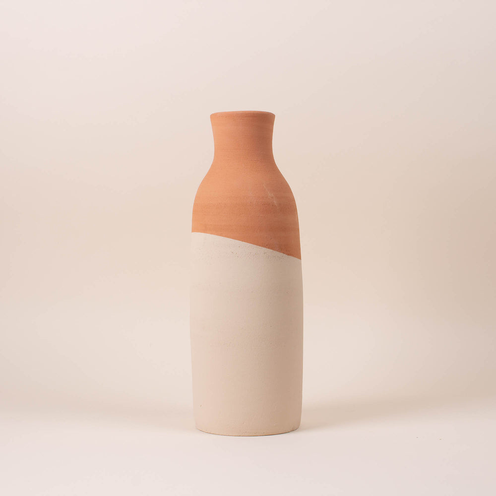 Large Ivory Dipped Vase