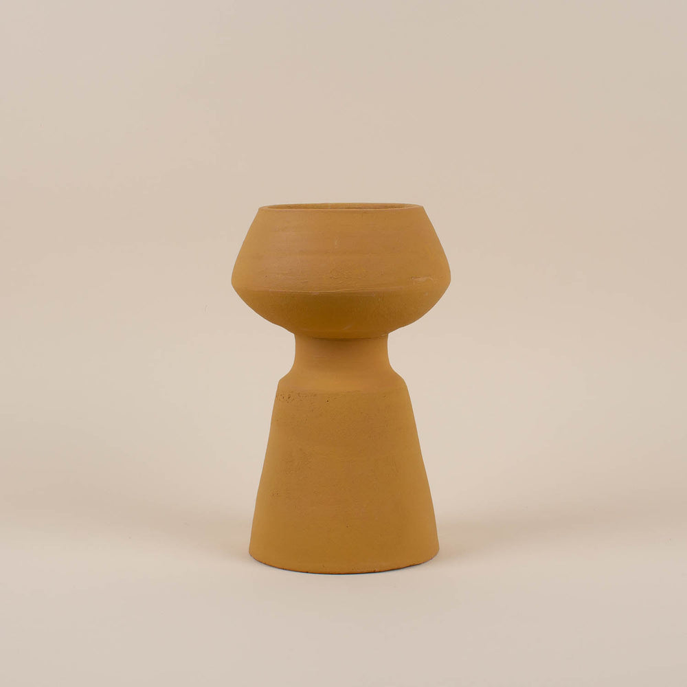 Yellow Clay Vase