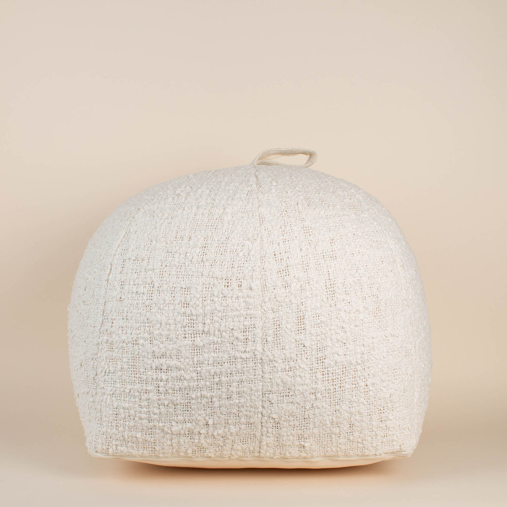 Boucle Pouf with Handle