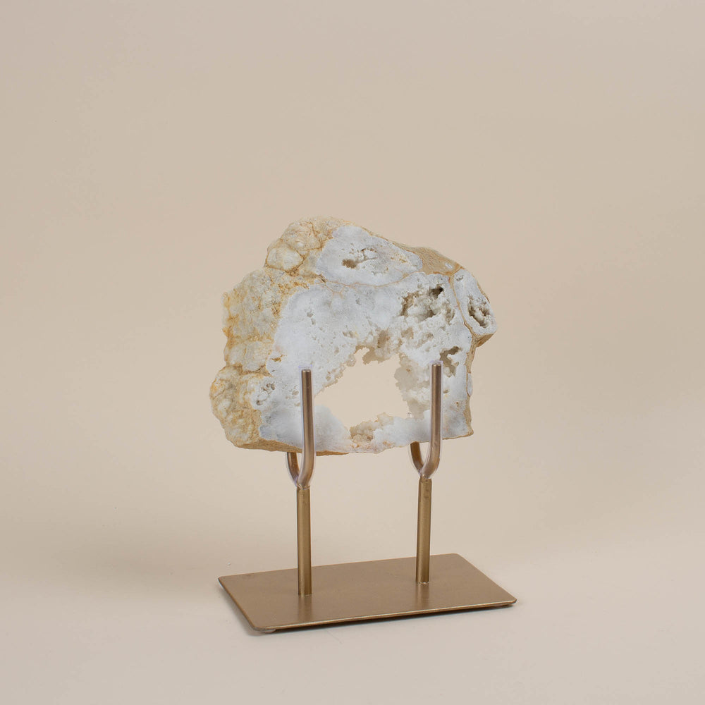 White Quartz Geo Slab