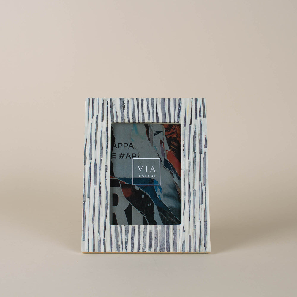 Grey Stripes Photo Frame - 4x6