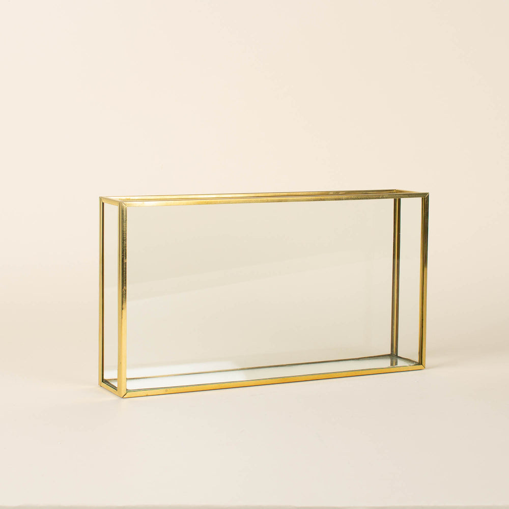 Windows Gold Square Vase - Wide