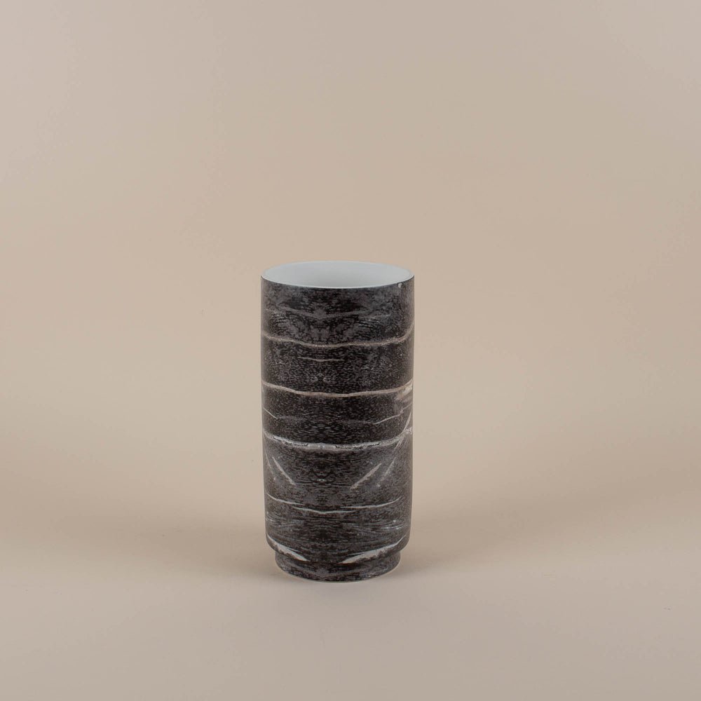 Pale Moon Ebony Vase - Small