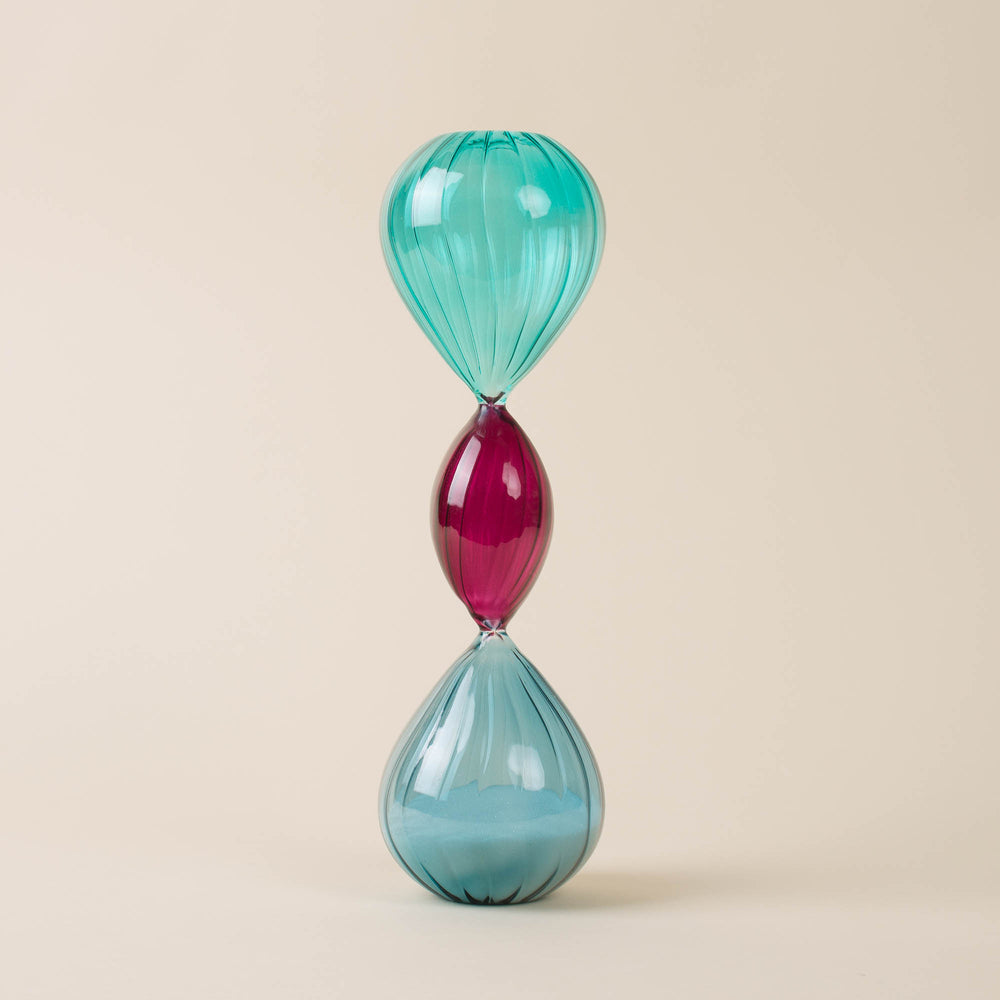 Large Sand timer - Blue & Pink