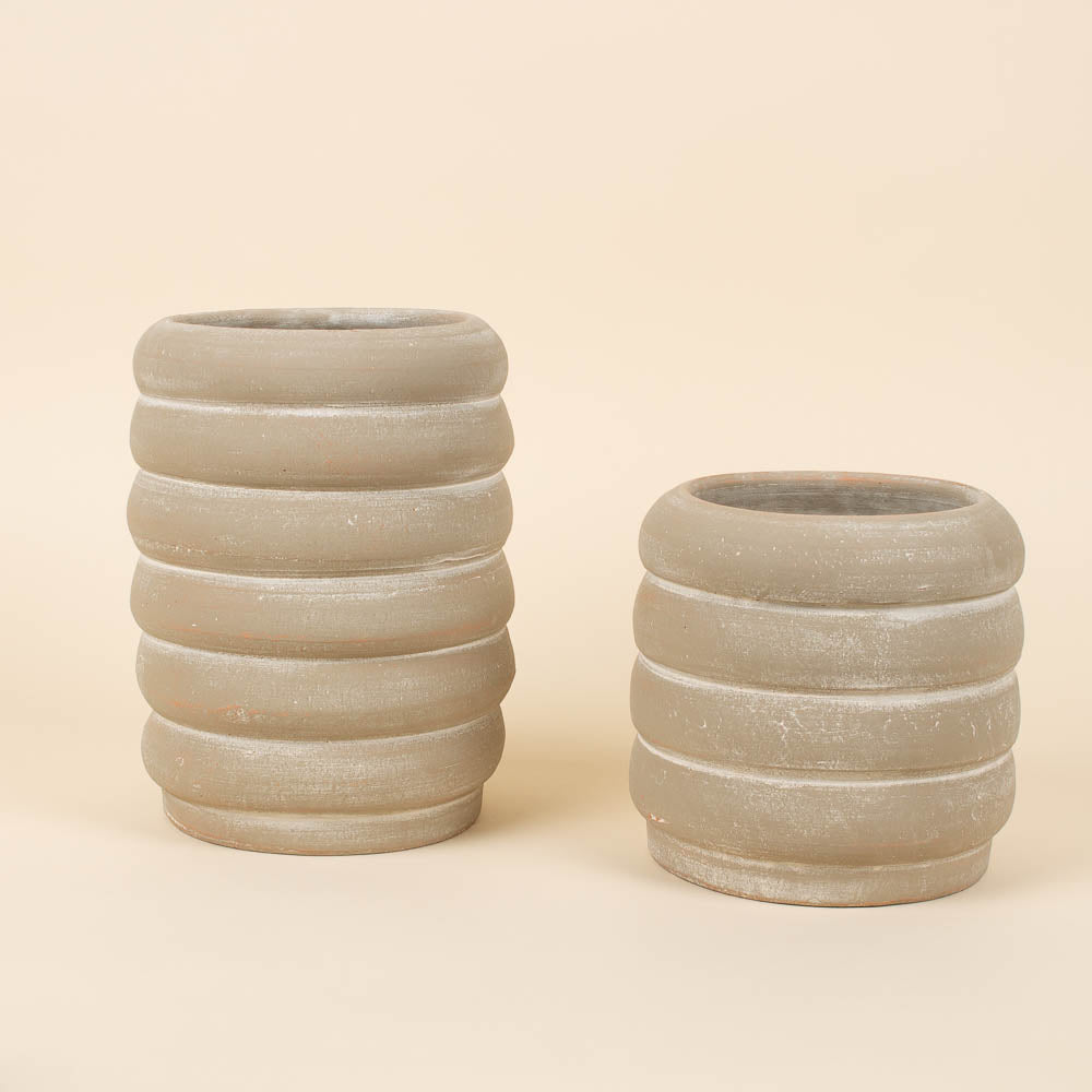 
                  
                    Stacked Rings Clay Pot - Large
                  
                
