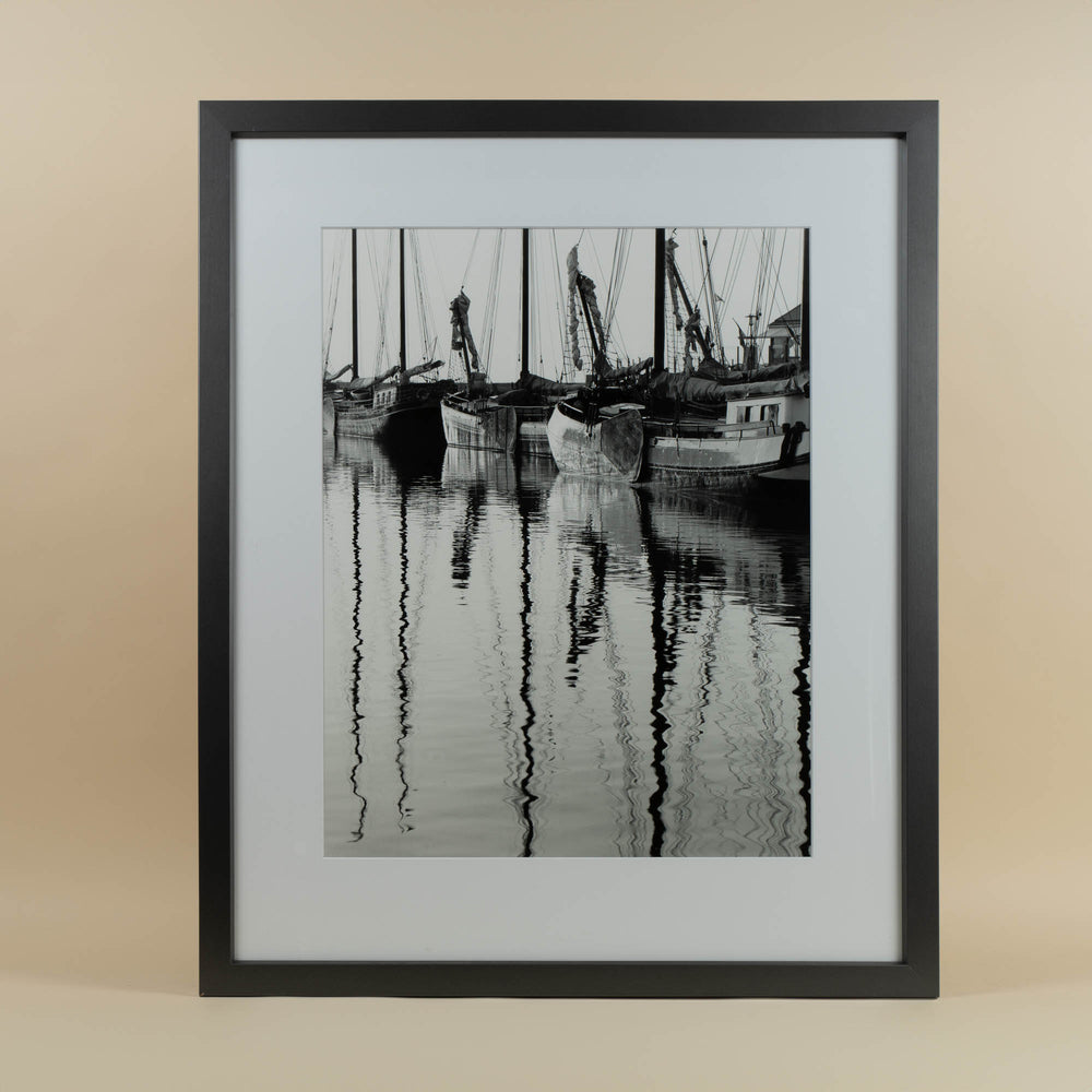 Sailboats with Rippled Water by David Lubbers