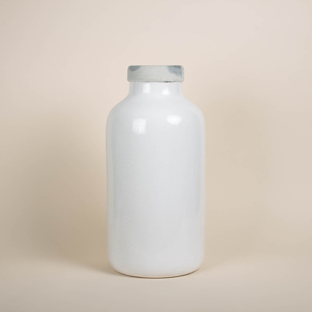 White Lipped Jar Large