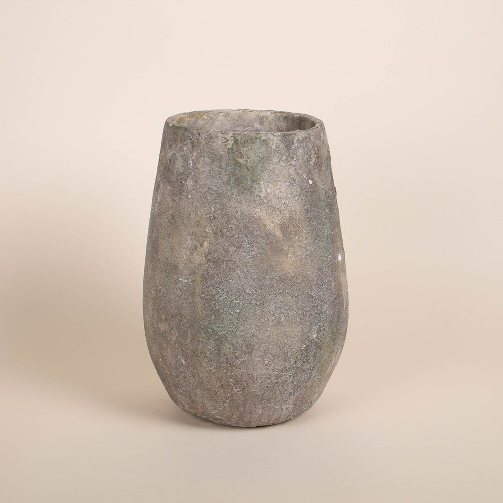 Distressed Stone Vase - Tall