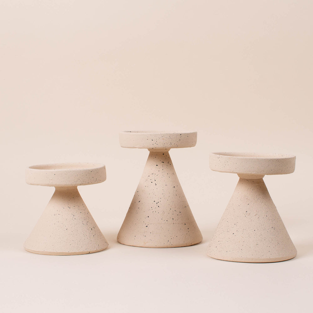
                  
                    Small Speckled Pillar Candle Holder
                  
                