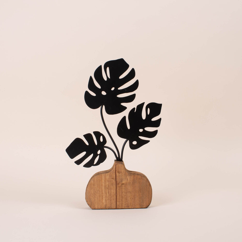 Wooden Plant Sculpture