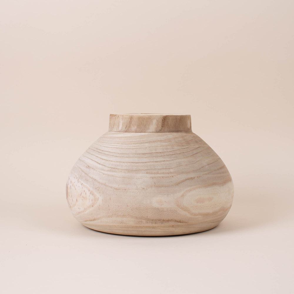 Wooden Bulb Vase