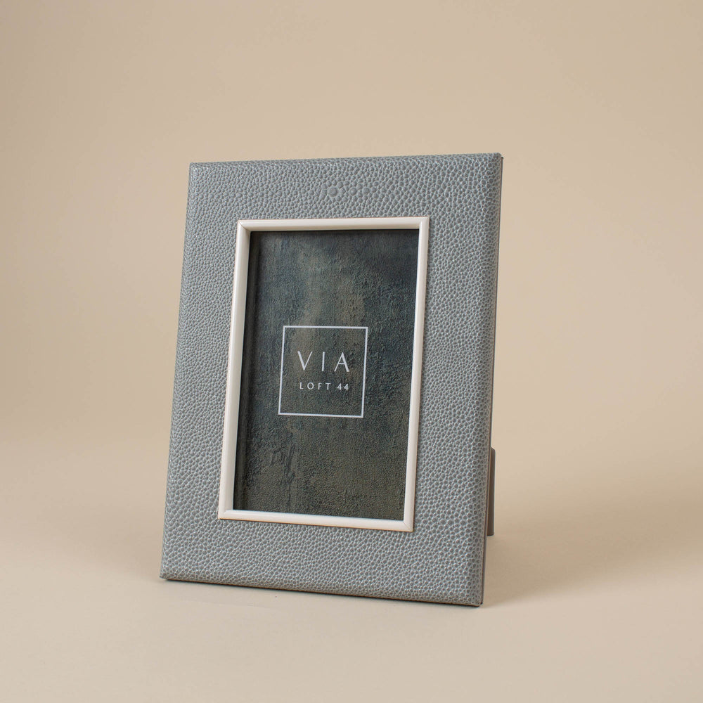 Grey Shagreen Frame - 4x6